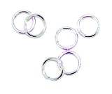 7mm SILVER PLATED jump rings - Sold per pack of 40