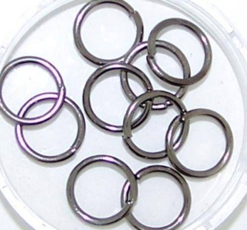 CHAIN MAILLE jump rings - Black Nickel - sold in packs of 10