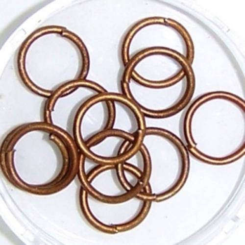 CHAIN MAILLE jump rings - Bronze - sold in packs of 10