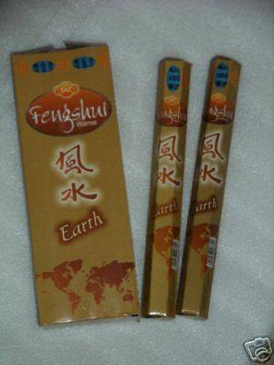 Feng Shui EARTH Incense (20 stick tube)