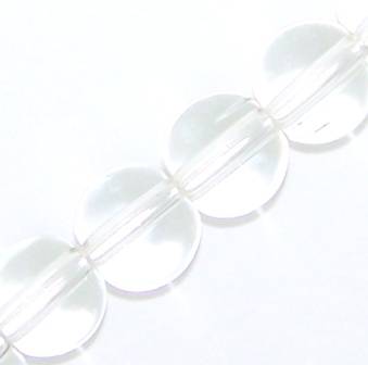 8mm Clear GLASS beads (1 pc)
