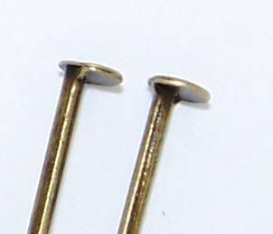 40mm Antique Bronze HEADPINS - sold per pack of 50
