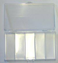 Organiser box 5 compartments - a safe place for all your small beads & findings - sold individually