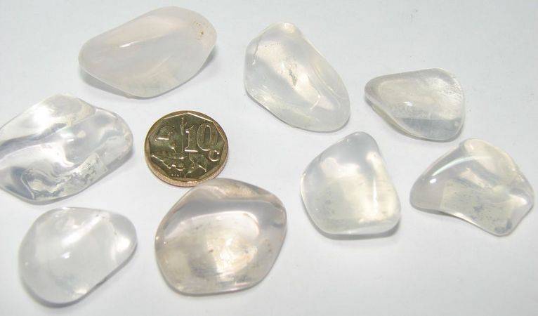 Natural GIRASOL (Moon Opal) tumbles