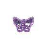 SPARKLE butterfly NOVELTY beads - purple (10 pcs)