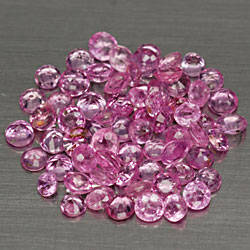 Natural PINK SAPPHIRE round accent facets (Burmese & Madagascan)