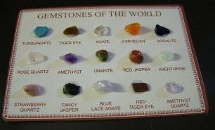 Mini GEMSTONE cards - great sampler for easy gem identification