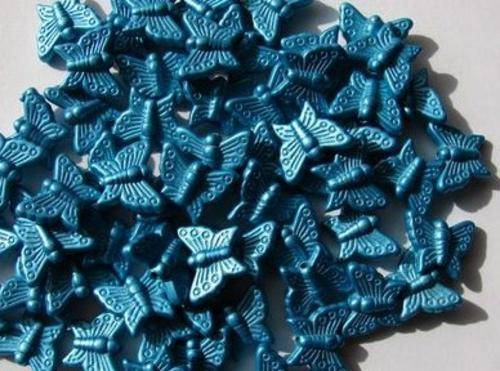 TURQUOISE Metallic butterflies