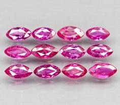 RUBY 3mm x 2mm marquise facets (Thailand) - 50 pieces available