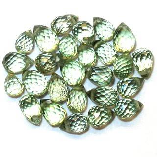 Natural SAPPHIRE drilled briolette facets (Africa) - 13 pieces available