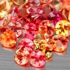 SAPPHIRE 3.3mm - 3.5mm round facets (Africa) - 29 pieces available