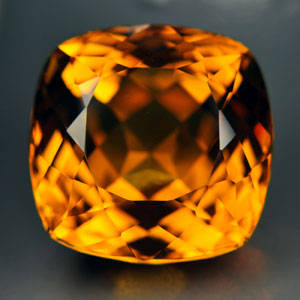 22.00 cts CITRINE cushion facet (Brazil)