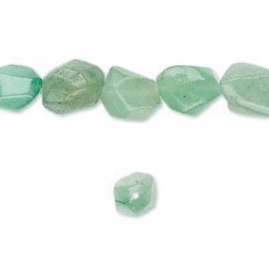 Natural AVENTURINE facetted pebble beads