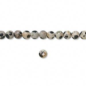 DALMATIAN JASPER 4mm round beads