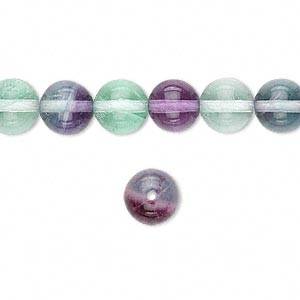SALE ** RAINBOW FLUORITE 6mm round beads