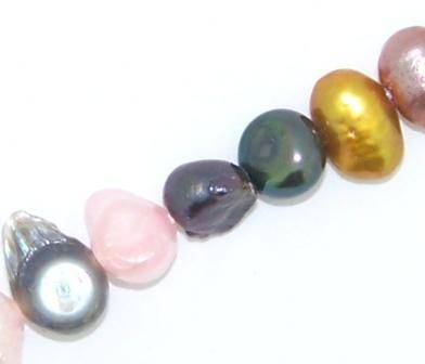 70 cts Natural FRESHWATER PEARLS - Mixed colour strands!