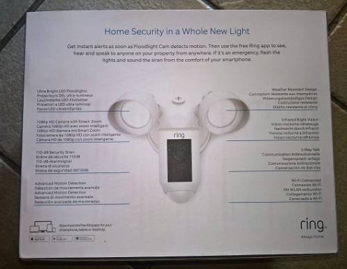 Ring Floodlight Camera ] Motion Activated HD Security Cam ] Two-Way Talk and Siren Alarm
