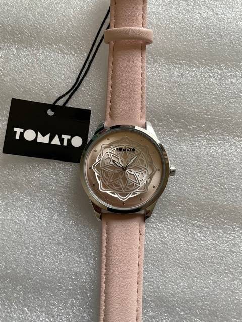 Tomato T533164 Ladies Soft Pink Vegan leather Silver Case (NEW)
