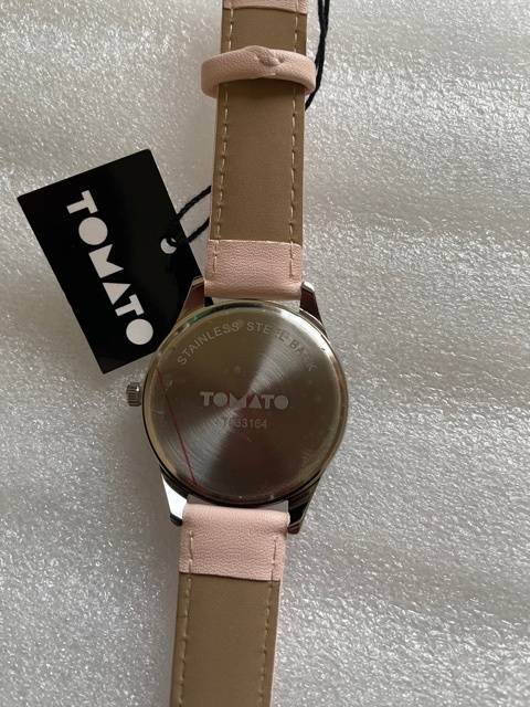 Tomato T533164 Ladies Soft Pink Vegan leather Silver Case (NEW)