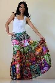 OWN YOUR OWN PIECE OF ART. EXQUSITE TIERED PATCHWORK SKIRT. CUSTOM MADE