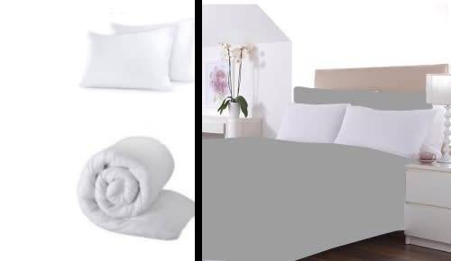 8 PIECE DUVET SET, DUVET INNER, DUVET COVER, 2 PILLOWS, DUVET COVER, PILLOW CASES