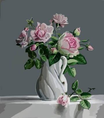 DIY PAINT BY NUMBERS. CANVAS, PAINT AND BRUSHES INCLUDED.