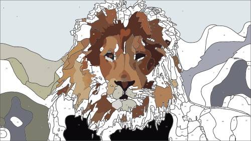 DIY PAINT BY NUMBERS. CANVAS KIT