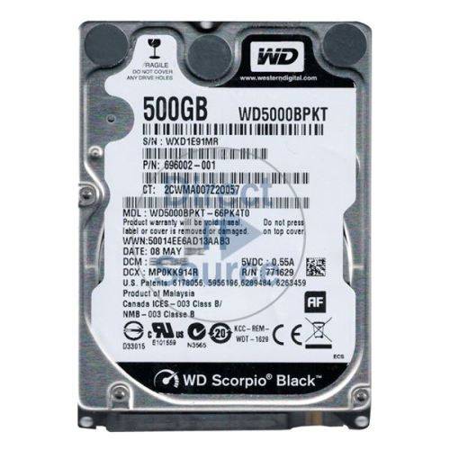 Western Digital Scorpio Black 500GB Internal 7200RPM 2.5" (WD5000BPKT) HDD- GREAT DEALS!!