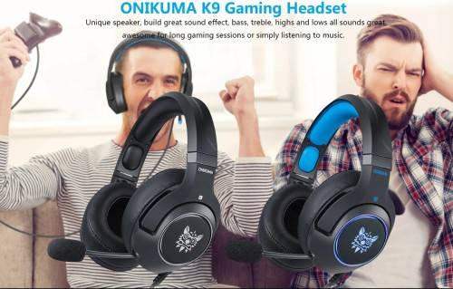 Onikuma k9 stereo gaming headset - led light - pc, xbox, ps4