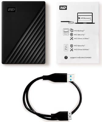 Western Digital 1TB My Passport Portable Hard Drive Black 2.5"