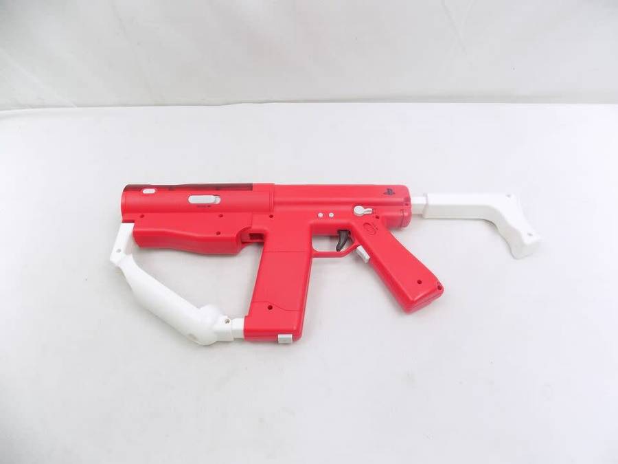 PlayStation 3 PS3 Move Sharp Shooter Gun Red / White - sony accessories!!