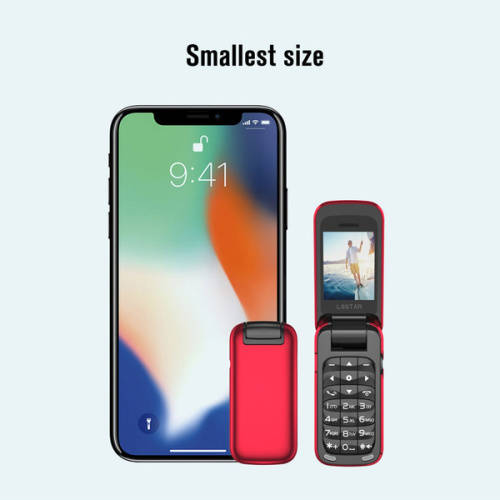 Worlds Smallest Flip Phone (BLUE)