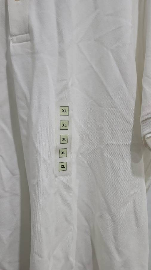 Splash Mens White Golfer/Polo from Dubai - Size XL