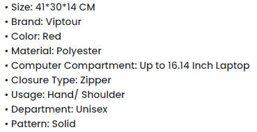 VIP Tour 16`inch Laptop BackPack (Burnt RED) ***Not available in SA***