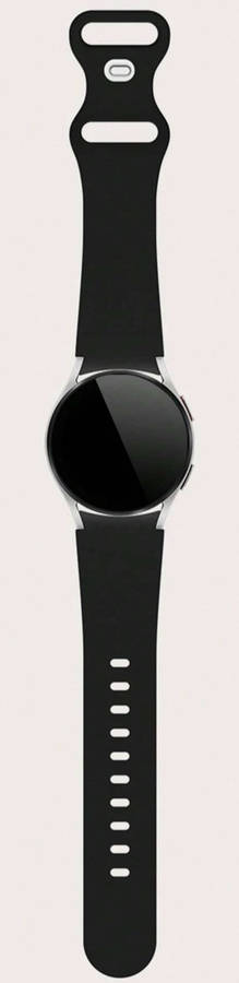 Samsung Watch 6 Butterfly Buckle Silicone Strap (Black)