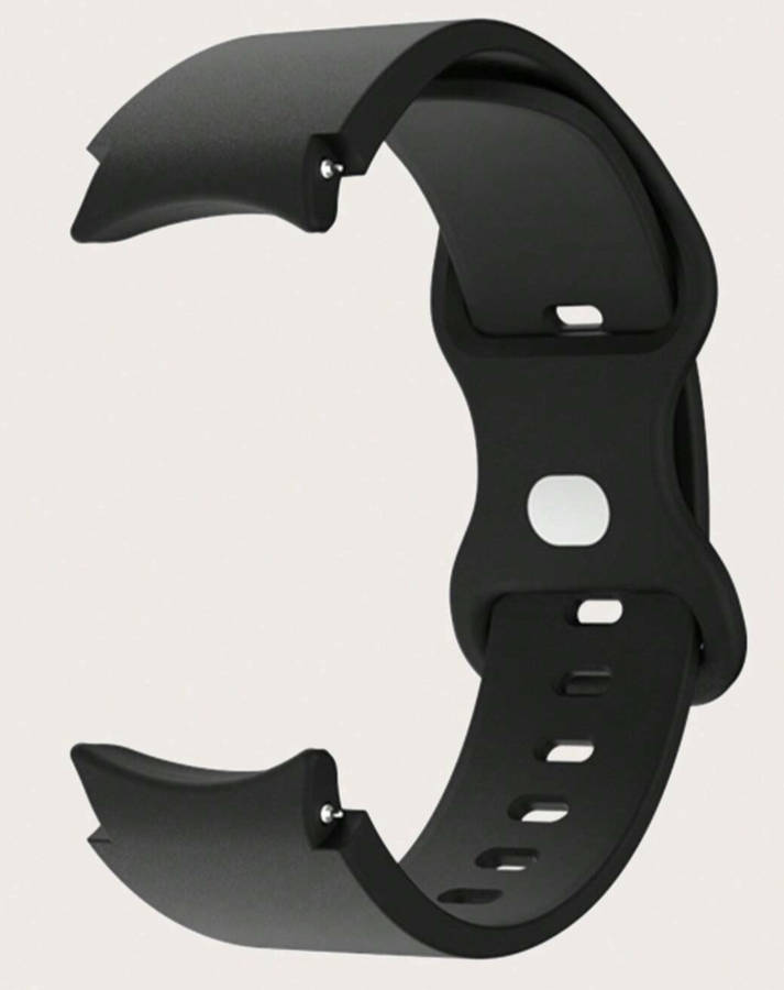 Samsung Watch 6 Butterfly Buckle Silicone Strap (Black)