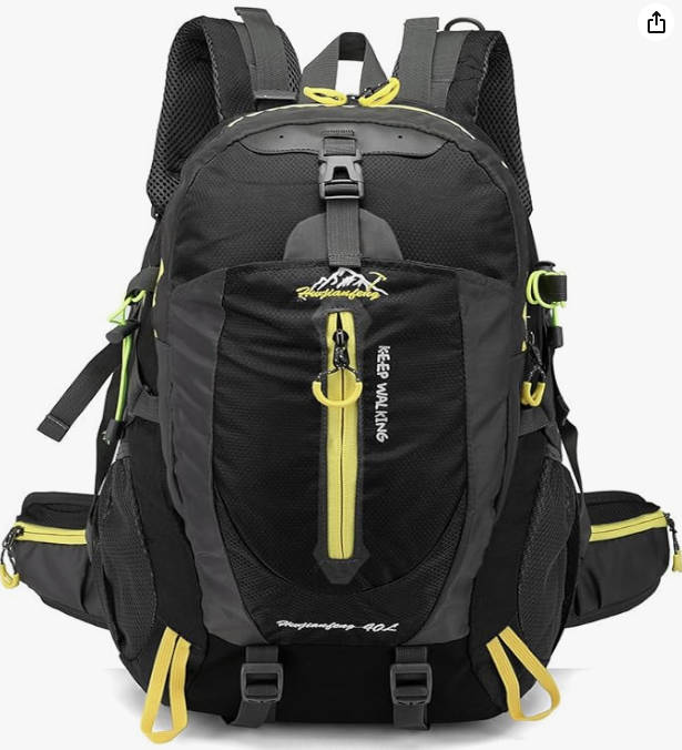 40L Unisex Water Resistant Travel / Hiking Backpack