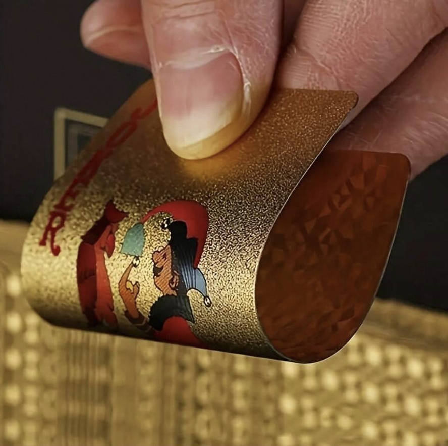 Gold Waterproof Playing Cards - Casino Grade