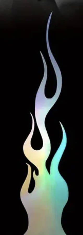 Flame Reflective Stickers 2pcs