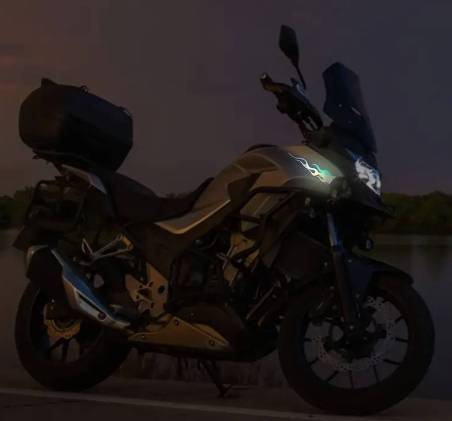 Flame Reflective Stickers 2pcs