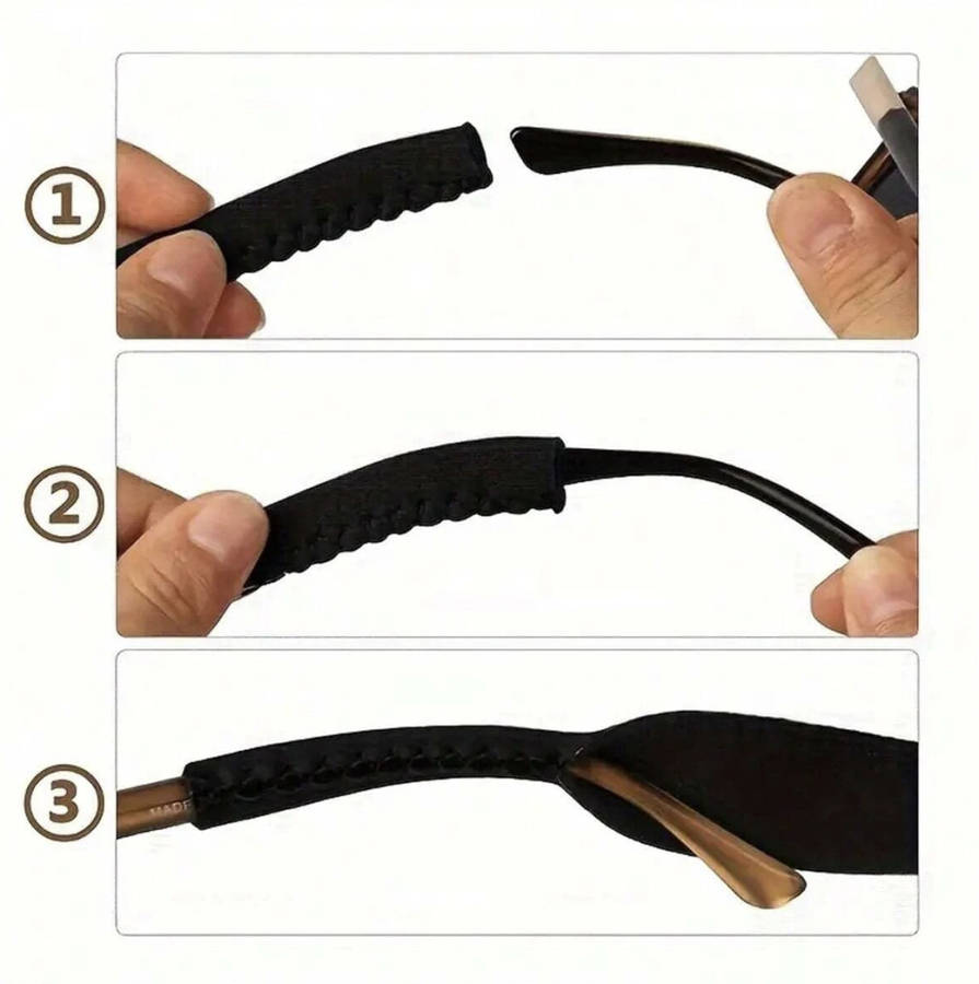Anti-Slip Glasses Sports Strap (Black)