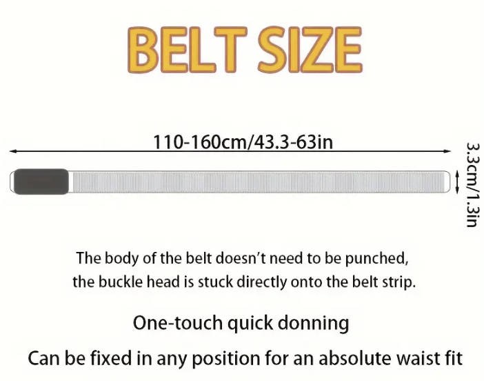 ***GOLF*** Leather Belt with Automatic Buckle (Black) 130cm