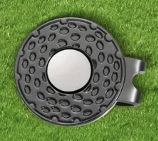 GOLF Black Magnetic Hat / Cap Ball Marker Clip