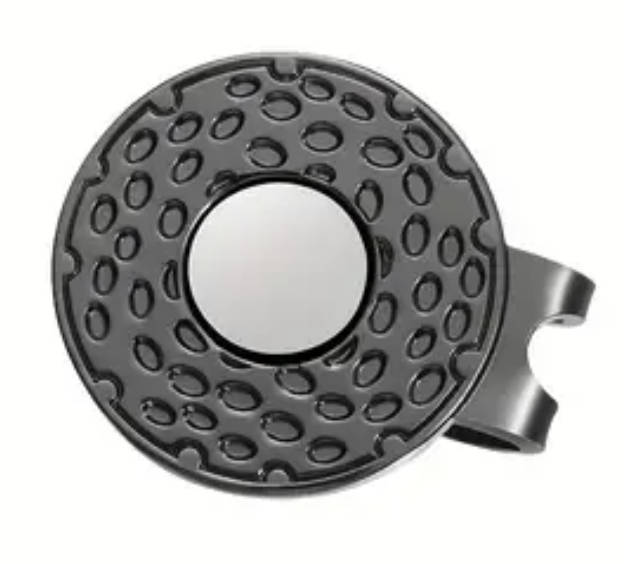 GOLF Black Magnetic Hat / Cap Ball Marker Clip