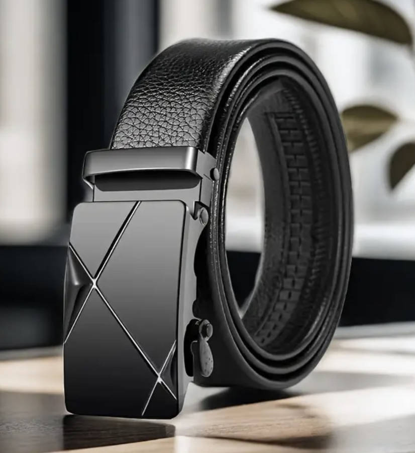 ***GOLF*** Versatile, Stylish Automatic Buckle PU Leather Belt 130cm