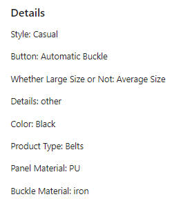 ***GOLF*** Versatile, Stylish Automatic Buckle PU Leather Belt 130cm