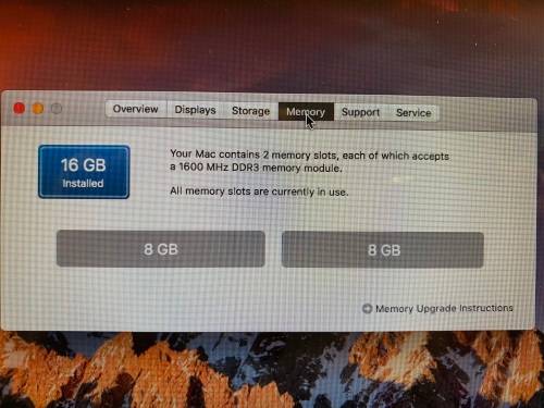 Macbook Pro 13" Late 2011 i7 16GBRAM 250GB SSD