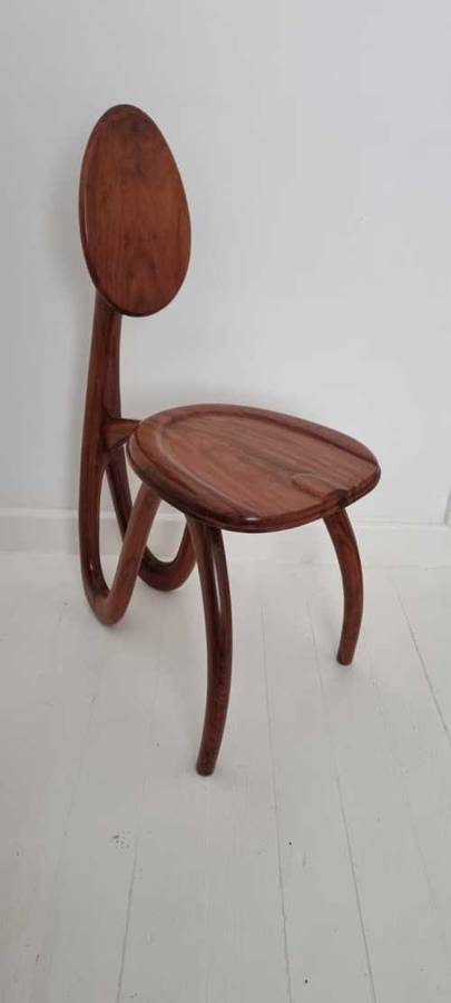SET OF 2 CHAIRS BY PAOLO GIACOMUZZI 1990 - SOLID WOOD, LACQUERED ITALY NO 3!!!