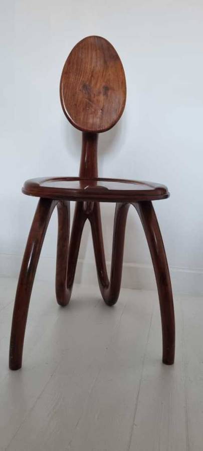 SET OF 2 CHAIRS BY PAOLO GIACOMUZZI 1990 - SOLID WOOD, LACQUERED ITALY NO 3!!!