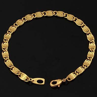 New Men's 18K Chunky Gold Filled Figaro Bracelets 6MM 21CM With '18K' Stamp High Quality for Men or